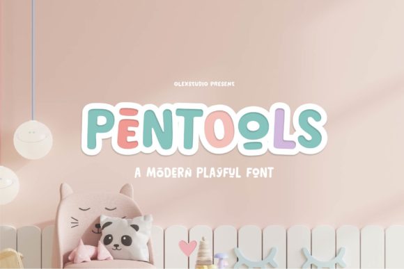 A Playful Display Typeface for Digital Brands: Pentools
