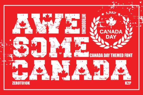 Awesome Canada: A Bold Display Font Built for Impact