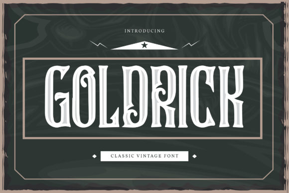 Bringing Vintage Character to Digital Layouts with Goldrick Font