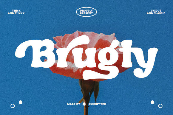 Brugty: The Bold Retro Display Font for Digital Design