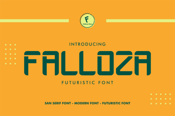 Falloza: A Futuristic Display Font for Bold Digital Design