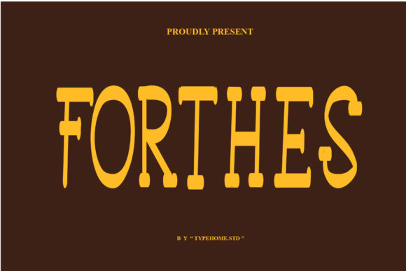 Forthes: The Vintage Display Font for Crafters