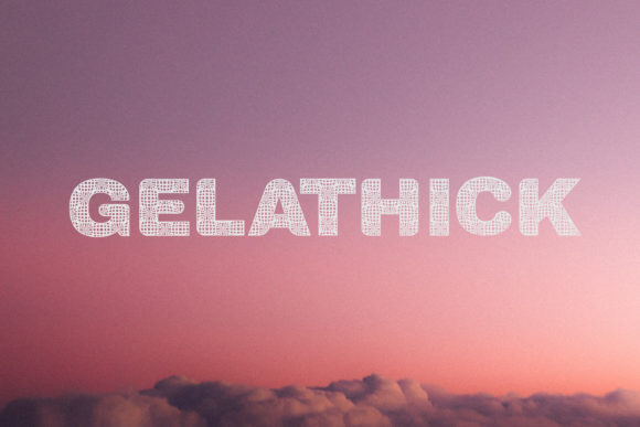 Gelathick: A Futuristic Display Font for Digital Layouts