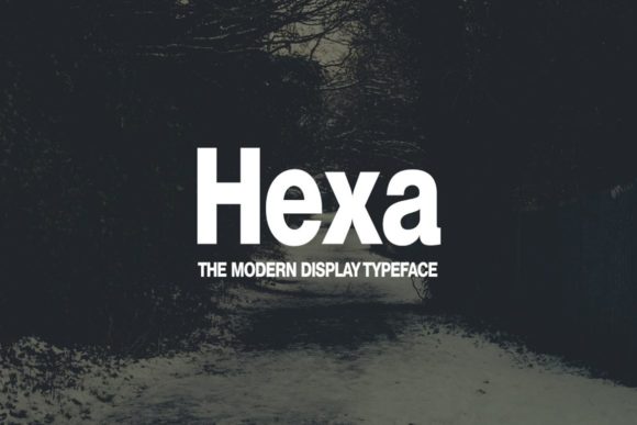 Hexa: A Modern Display Font for Confident Brands