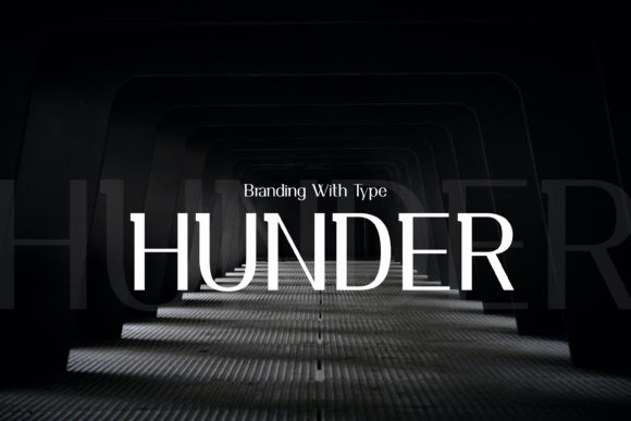 Hunder: A Modern Typeface for Modern Crafters