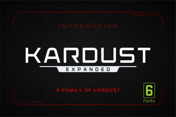 Kardust: A Futuristic Display Font for Crafters and Product Creators