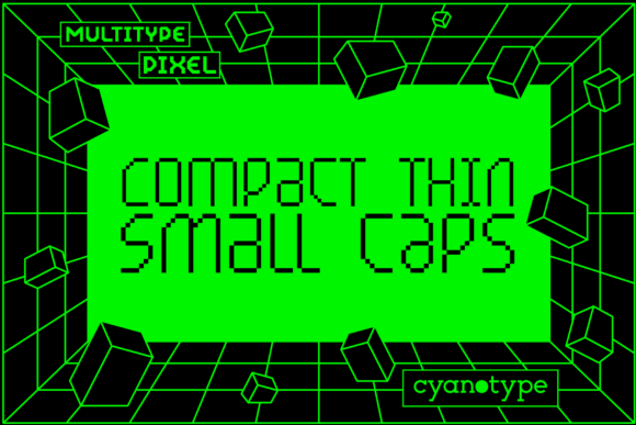 MultiType Pixel Compact Thin: A Display Font for Editorial Personality
