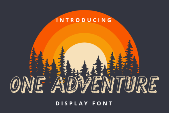 One Adventure: A Vintage Display Font Built for Campaign Graphics