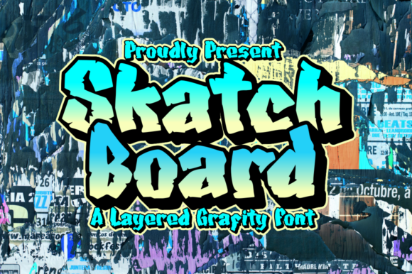 Skatchboard: A Street Art Font That Pops on Handmade Products