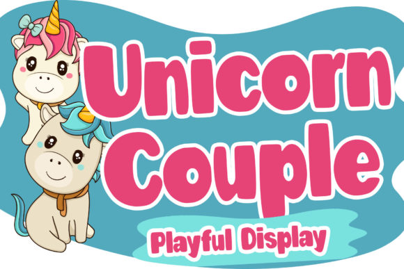 Unicorn Couple: A Chunky Display Font for Digital Design