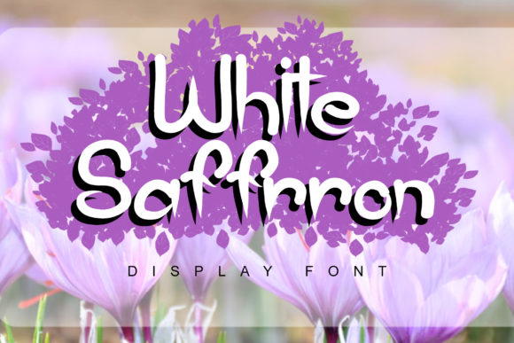 White Saffron: A Modern Display Font for Elegant Digital Design